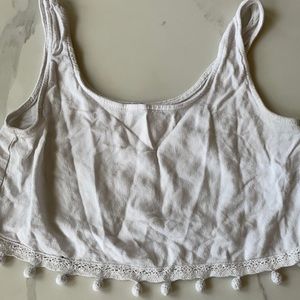 Nasty Gal Pom Pom Crop Top Tank